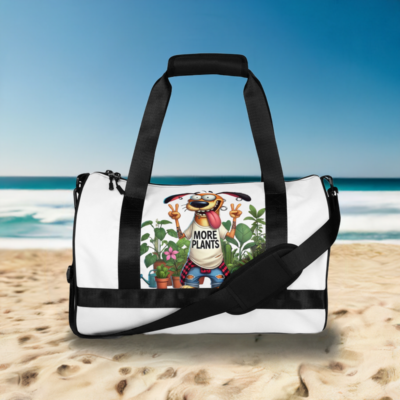 "More Plants" All-over print gym bag