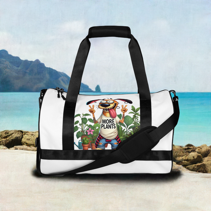 "More Plants" All-over print gym bag